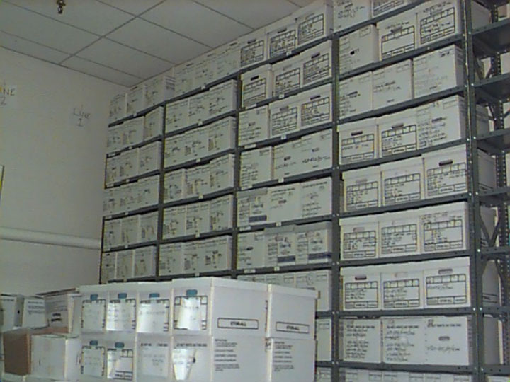 boxes of documents for fda new drug application
